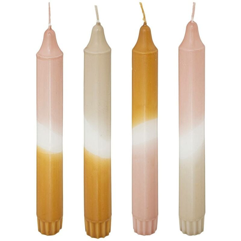 foto del prodotto set di 4 candele tie dye laya h18cm atmosphera cr ateur d int rieur