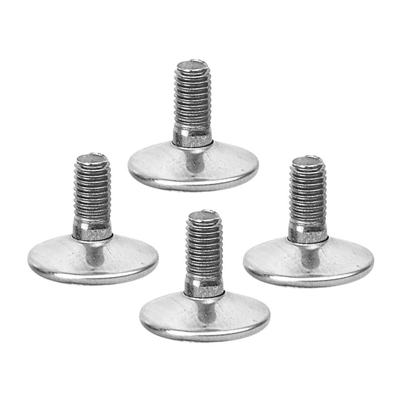 foto del prodotto set di 4 cilindri per piedi tondi o quadrati m10, da 8 a 20 mm, d. 30 mm h. 32 mm