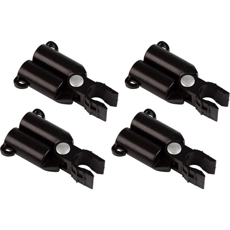foto del prodotto set di 4 connettori tutor - diametro 11 mm - nero