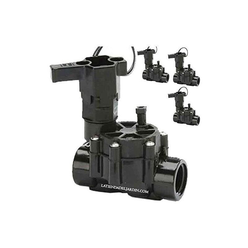 foto del prodotto set di 4 elettrovalvola di irrigazione rain bird 3 4 24v 075dv, per programmatori elettrici