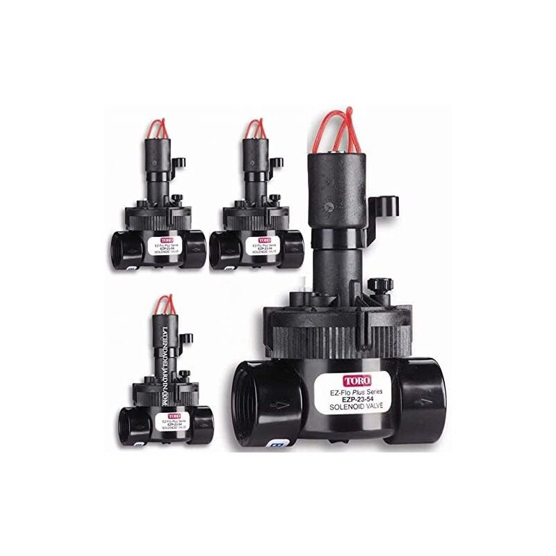 foto del prodotto set di 4 elettrovalvola toro per irrigazione 1 24v ez flo plus. funziona con programmatori elettrico
