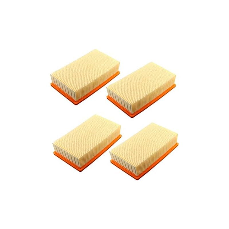 foto del prodotto set di 4 filtri per aspirapolvere hilti vc 20 u vc 40 u um lf 4 karcher nt25 nt35 nt45 filtro aria piatto filtro lamellare aspirapolvere per