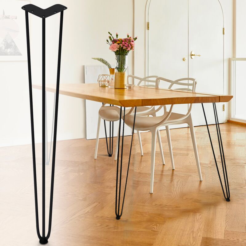 foto del prodotto set di 4 gambe a perno da 71 cm per tavolo di design industriale