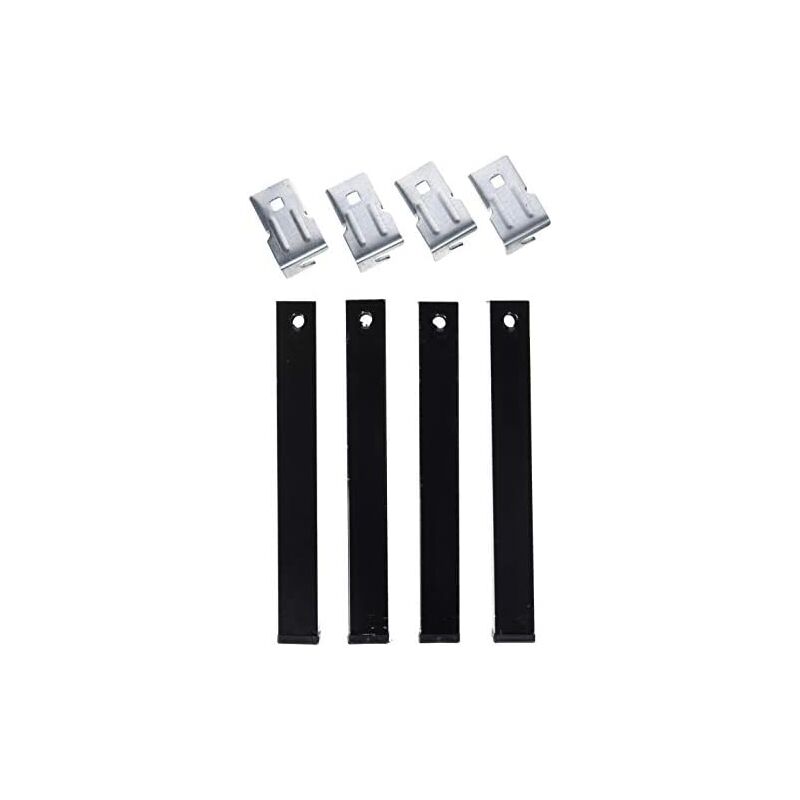 foto del prodotto set di 4 gambe pt25 255x30x30mm senza cavo, nero 96400 micel