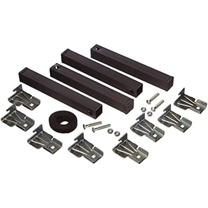 foto del prodotto set di 4 gambe pt25 40x30x255mm senza rotelle, nero 96404 micel