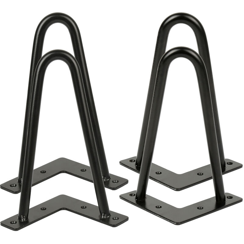 foto del prodotto set di 4 gambe tavolo a forcina, bar, gambe per tavolo da hotel, supporto per gamba da tavolino, 20cm