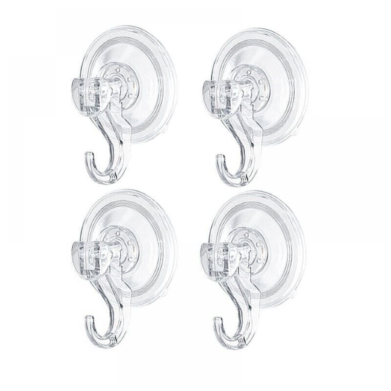 foto del prodotto set di 4 ganci da parete con ventosa, portasciugamani da bagno, gancio per accappatoio, porta strofinacci, portautensili da cucina ufficio, plastica