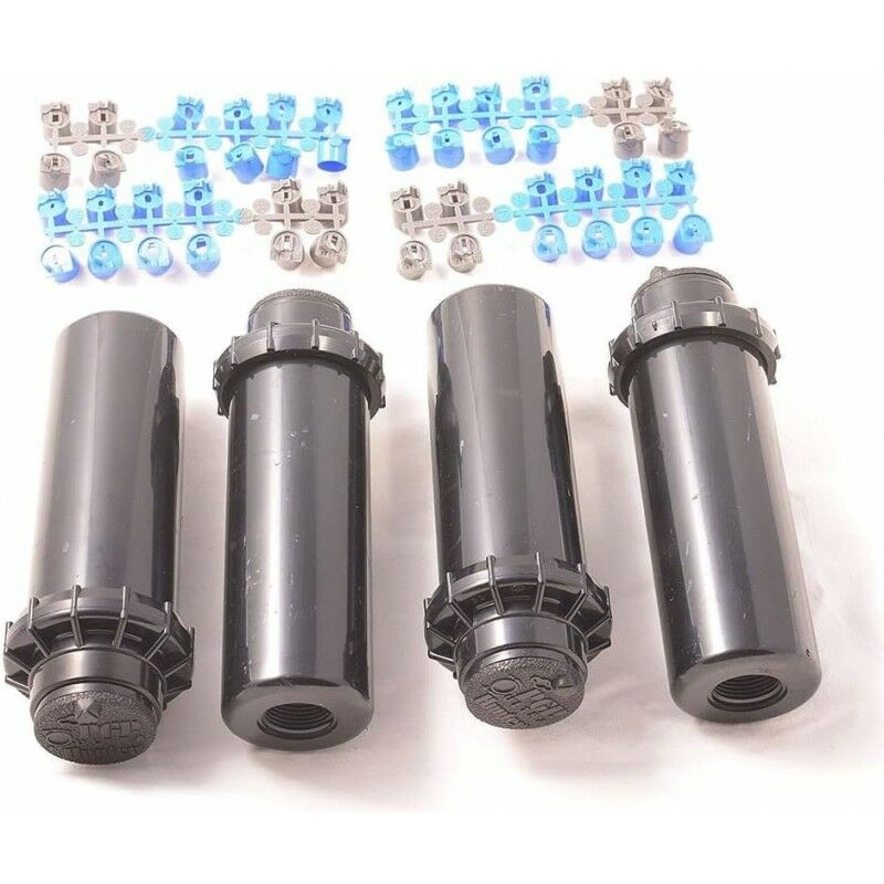foto del prodotto set di 4 irrigatore per irrigazione hunter pgp 04 da 3 4 portata da 6,4 a 15,8 metri irrigatore a turbina ultra regolabile