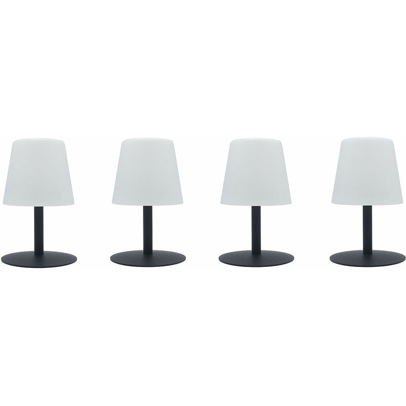 foto del prodotto set di 4 lampade da tavolo a led senza fili h25cm standy mini
