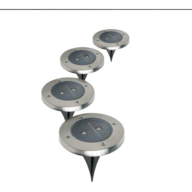 foto del prodotto set di 4 lampade solari a led per il giardino