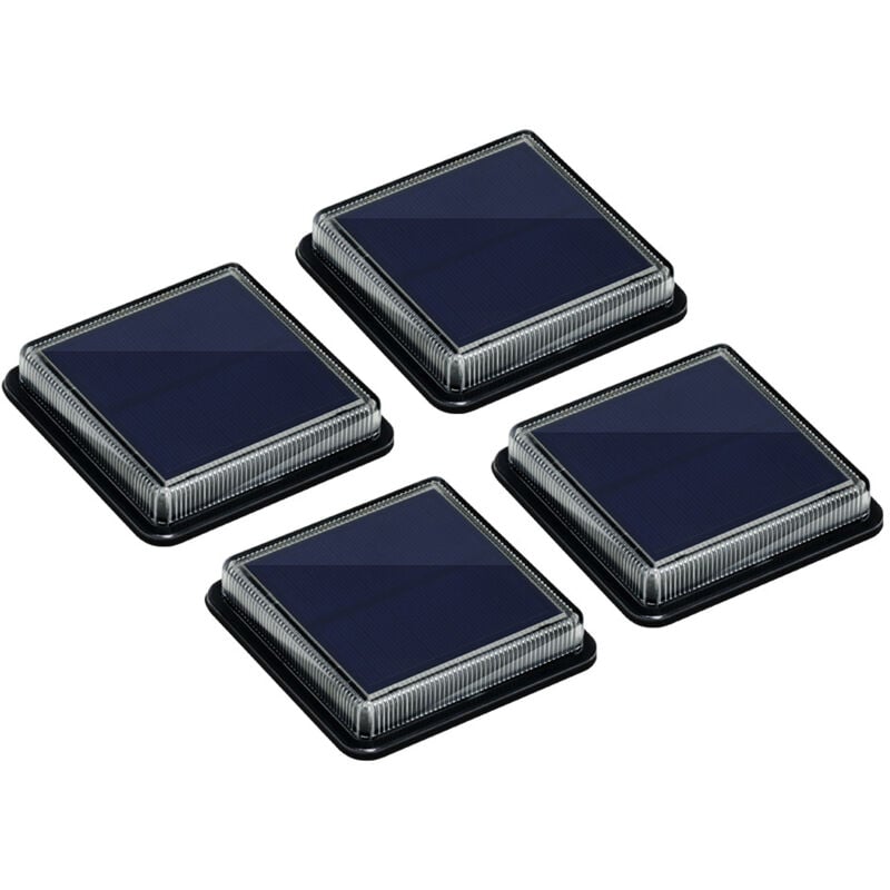 foto del prodotto set di 4 luci solari da terra, luci solari da giardino, illuminazione solare impermeabile ip68, luce di sicurezza automatica, adatta per giardini,