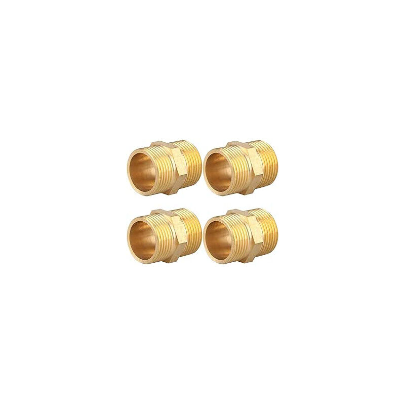 foto del prodotto set di 4 nipplo in ottone 1 1 2 accessorio in ottone aenor maschi in ottone filettati maschio filettato in ottone per ar