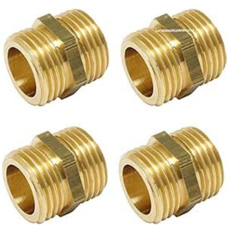foto del prodotto set di 4 nipplo in ottone 1 1 4'' accessorio in ottone aenor maschi in ottone filettati maschio filettato in ottone per ar