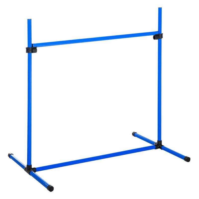foto del prodotto set di 4 ostacoli per addestramento cani altezza regolabile 99x65x94cm