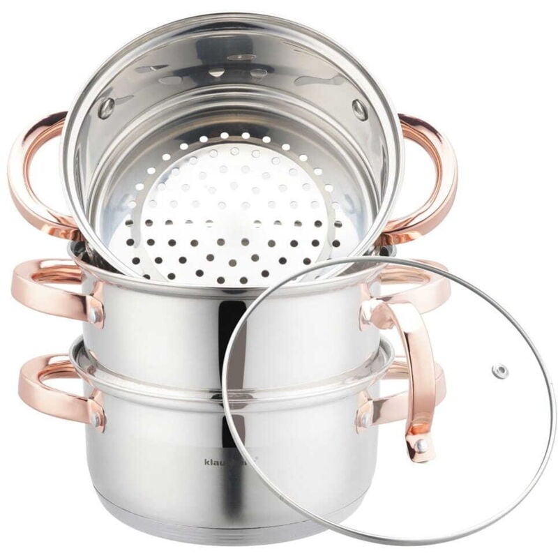foto del prodotto set di 4 pentole per cottura a vapore 18 cm klausberg kb 7726
