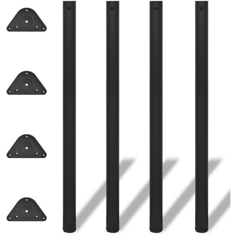 foto del prodotto set di 4 piedini manart 60 mm h.870 mm nero 23r noir