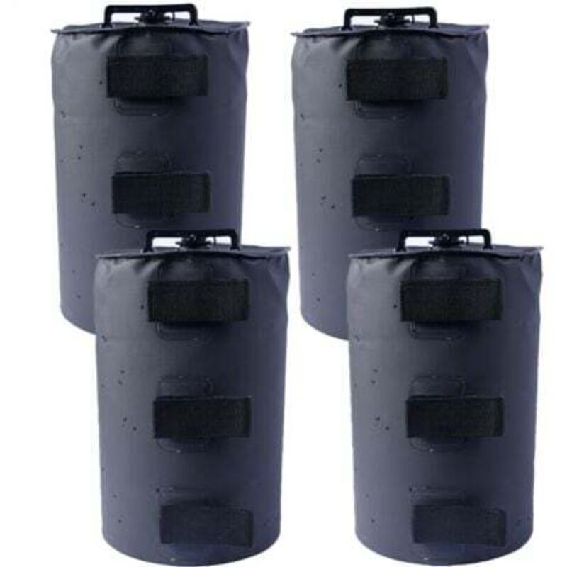 foto del prodotto set di 4 piedini per gazebo, riempibili con acqua, pesi per gazebo, tende da giardino, tendoni, nero