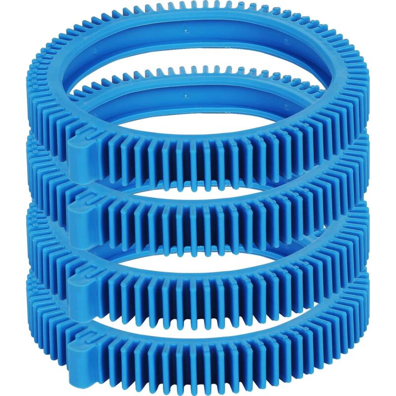 foto del prodotto set di 4 pneumatici anteriori blu 896584000 143, pneumatici anteriori con sostituzione del pezzo, per pulitori per piscine 2x, 4x, piscine in cemento
