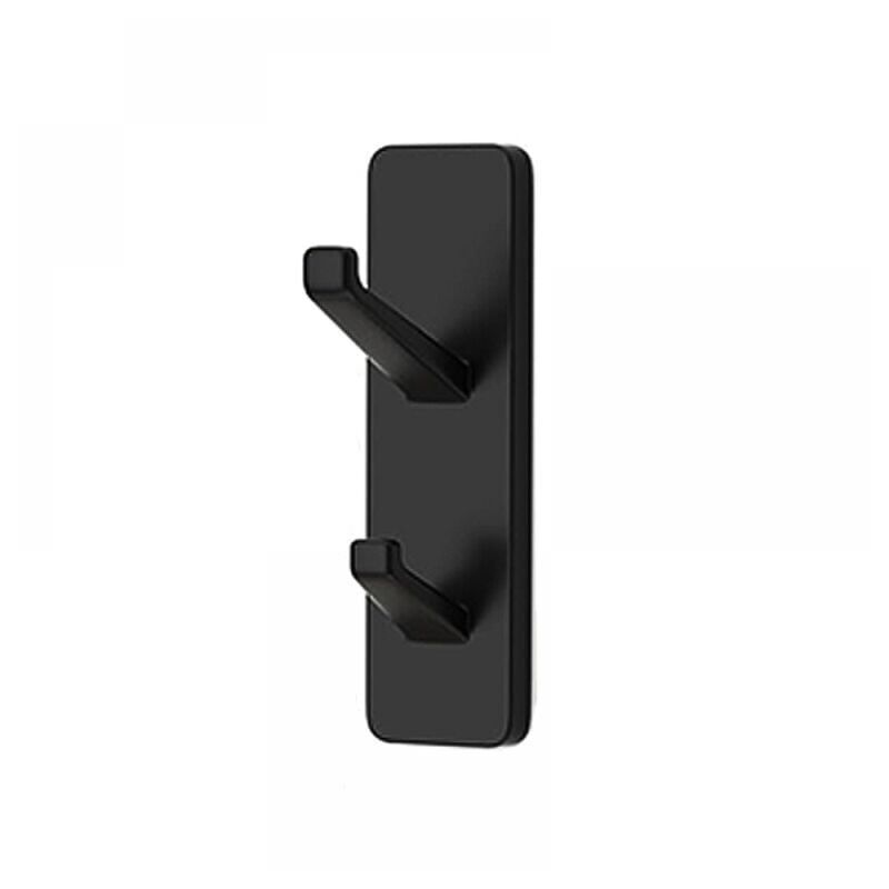 foto del prodotto set di 4 portasciugamani neri senza foratura extra resistenti per bagno e cucina ganci da parete autoadesivi come ganci per asciugamani, bagno