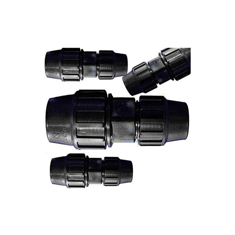 foto del prodotto set di 4 raccordo in polietilene 32 a 25 mm connettore per tubo sistema di irrigazione unione per tubi irrigazione