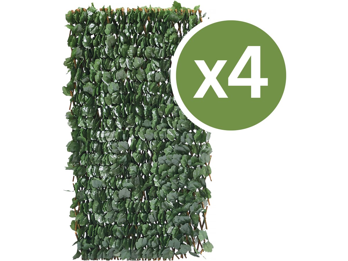 foto del prodotto set di 4 recinzioni a traliccio di salice