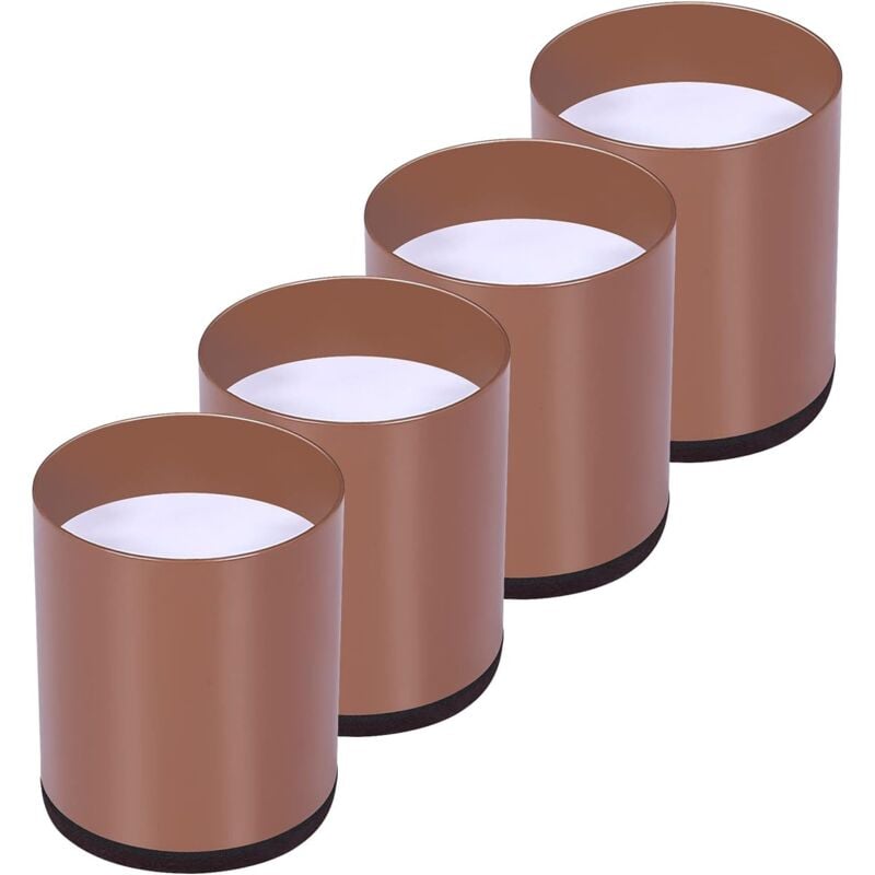 foto del prodotto set di 4 rialzi per gambe del letto in acciaio al carbonio, rialzi per mobili aggiungono 5 cm di altezza, triomphe, rialzi per tavolo, sedia o