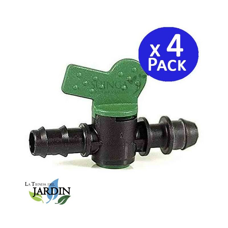foto del prodotto set di 4 rubinetto di irrigazione da 16 mm a presa