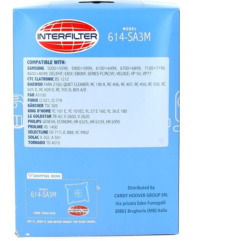 foto del prodotto set di 4 sacchetti per vuoto per aspirapolvere samsung