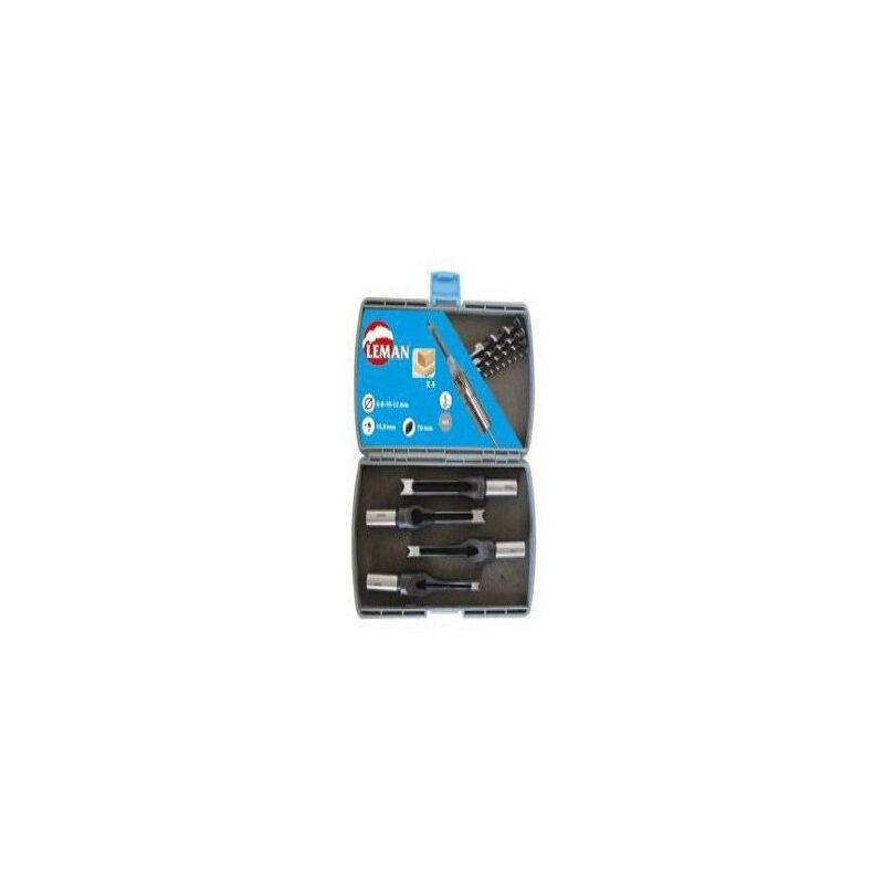 foto del prodotto set di 4 scalpelli quadrati punte l.u. 70 15,9mm leman 306.500.04