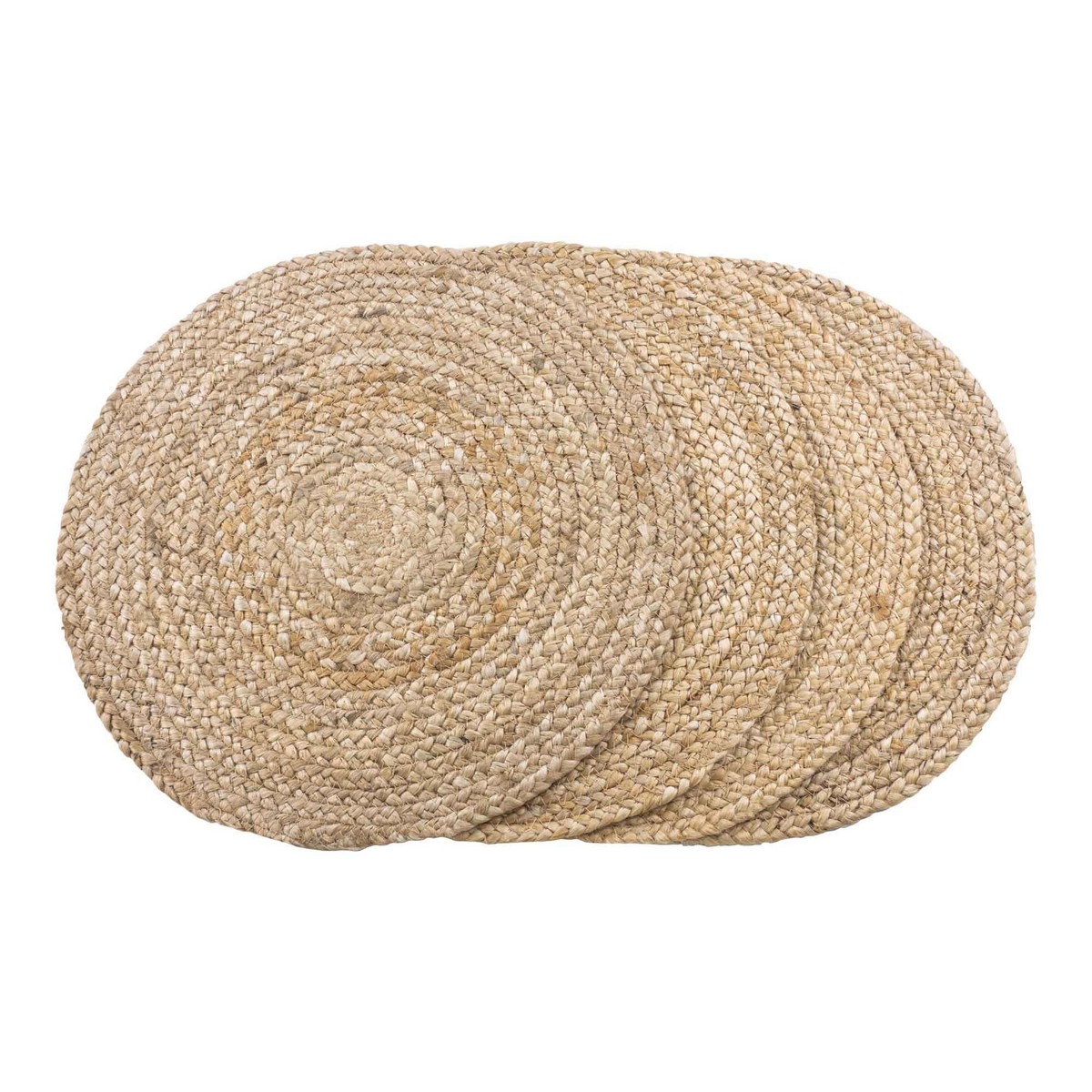 foto del prodotto set di 4 sottopiatti bombay, marrone, juta, 38x38x0,5 cm, epikasa