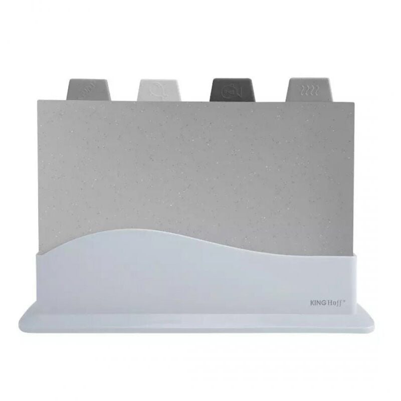 foto del prodotto set di 4 taglieri da cucina su supporto kinghoff kh-1743