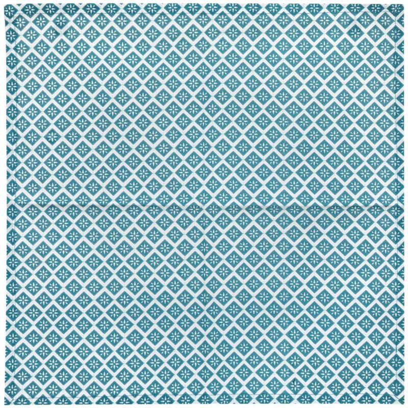 foto del prodotto set di 4 tovaglioli blu anatra etnik 40x40cm atmosphera cr ateur d int rieur