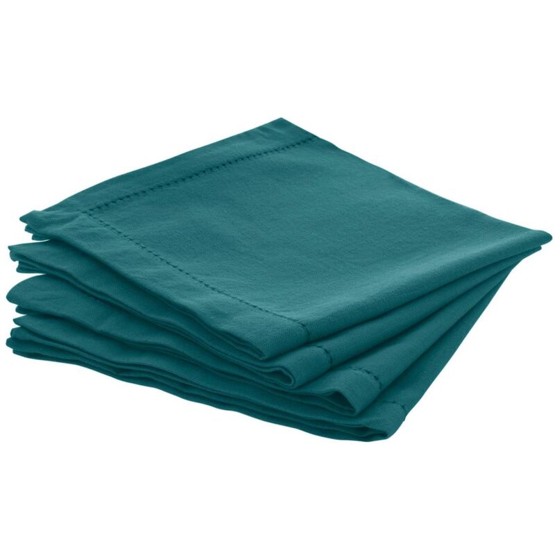 foto del prodotto set di 4 tovaglioli chambray blu anatra 40x40 cm atmosphera cr ateur d int rieur