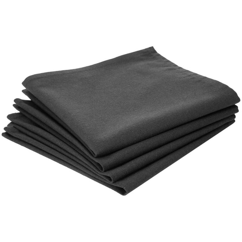 foto del prodotto set di 4 tovaglioli in cotone grigio ardesia 40x40cm atmosphera cr ateur d int rieur