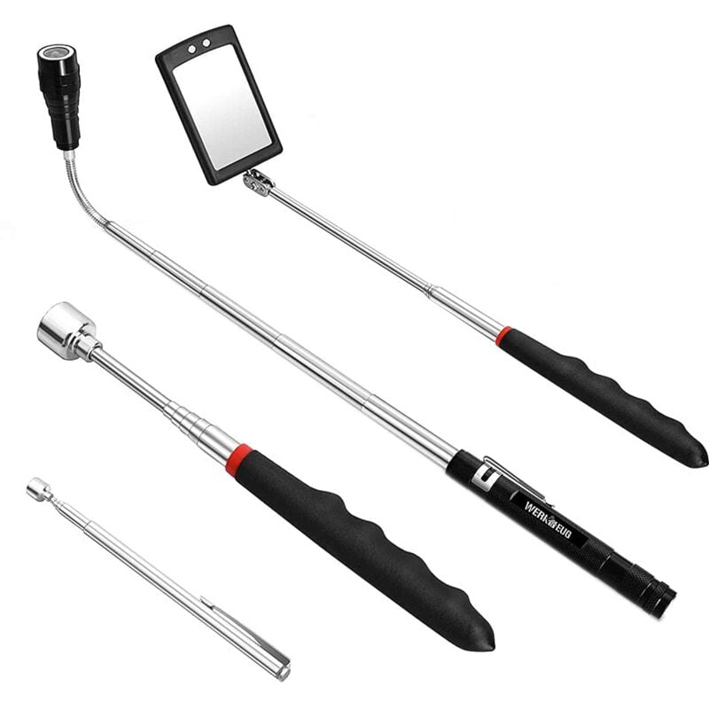 foto del prodotto set di 4 utensili telescopici magnetici per uomo regali per pap da figlia o figlio, regali personalizzati unici per pap , tuttofare, marito,