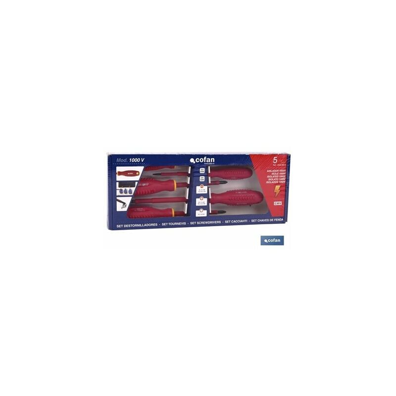 immagine 0 del prodotto set di 5 cacciaviti da 1000 v