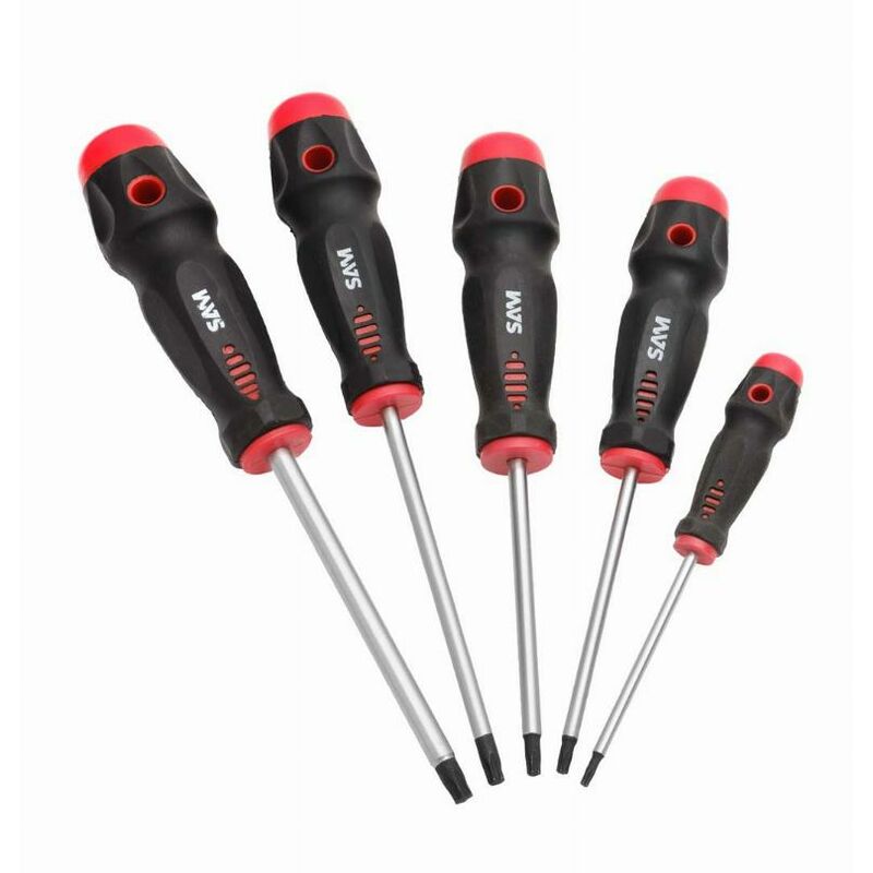 foto del prodotto set di 5 cacciaviti sam torx taj3
