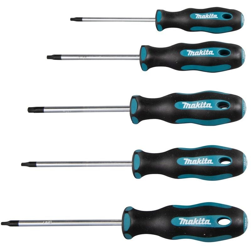 foto del prodotto set di 5 cacciaviti torx makita e 10534