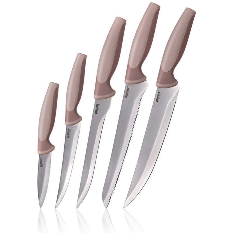 foto del prodotto set di 5 coltelli da cucina banquet trinity