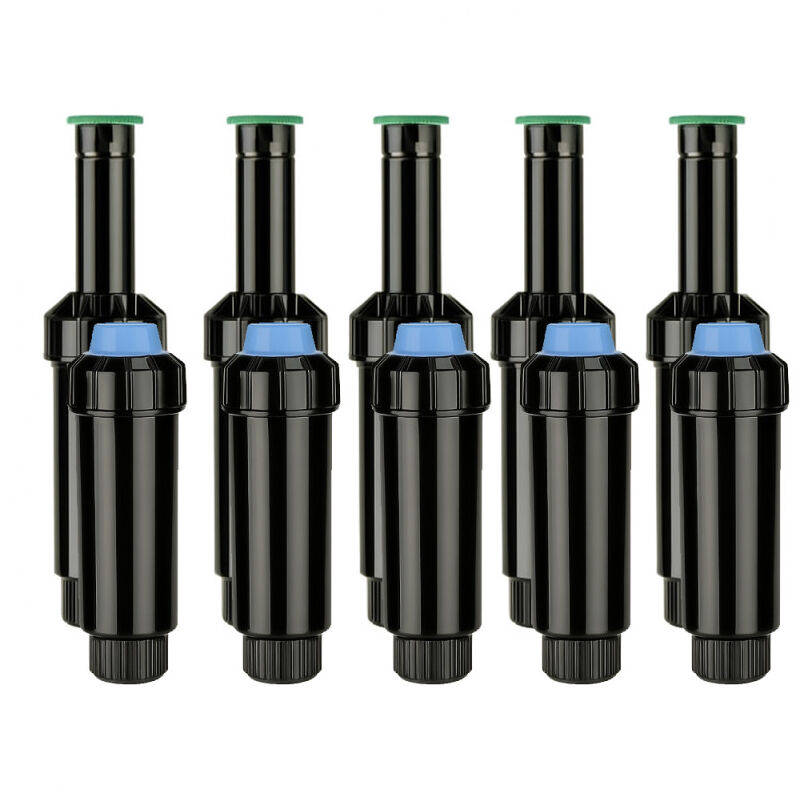 foto del prodotto set di 5 diffusori emergenti np da 5 cm con ugello kvf 8 raggio 2,4 m regolabile da 0 a 360 irrigazione precisa giardi