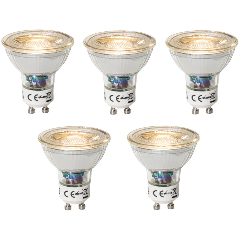 foto del prodotto set di 5 gu10 dimbare led lamp 3w 200 lm 2700k luedd