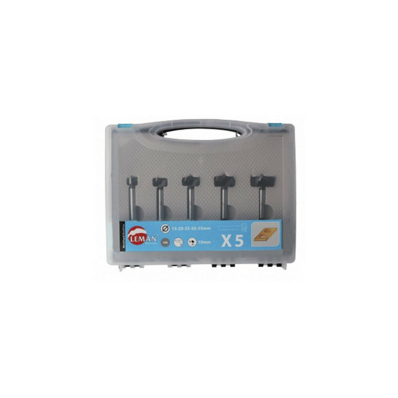 foto del prodotto set di 5 hm shaper bit 10 lt.90 15 20 25 30 35 leman