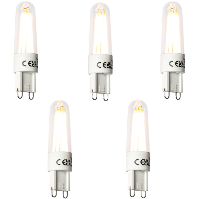 foto del prodotto set di 5 lampada a filamento led g9 2,5w 240lm 2300k luedd