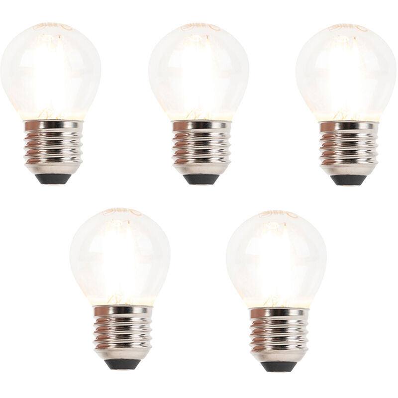 immagine 0 del prodotto set di 5 lampadine led a filamento dimmerabili e27 3w 250lm 2700k luedd
