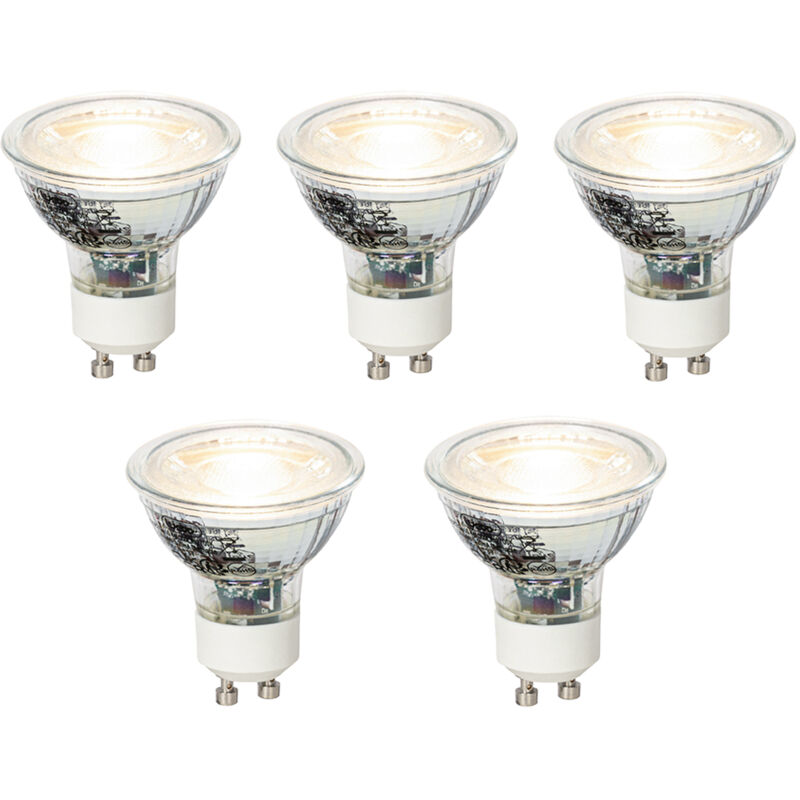 foto del prodotto set di 5 lampadine led dimmerabili gu10 4w 310lm 3000k luedd