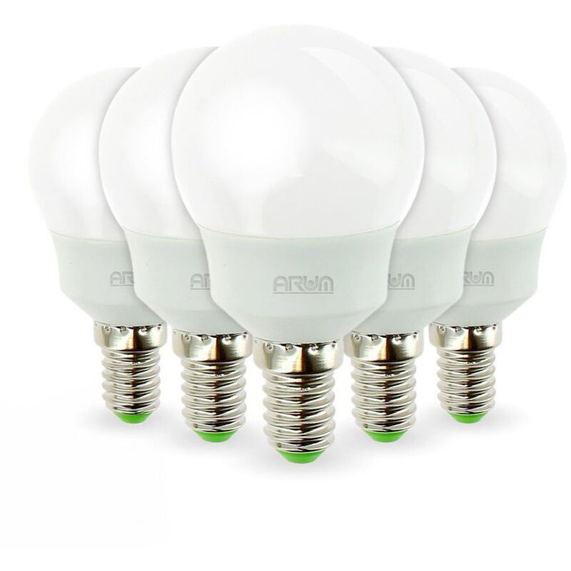 foto del prodotto set di 5 lampadine led e14 5.5w eq 40w p45 base a vite piccola temp rature de couleur bianco caldo 2700k