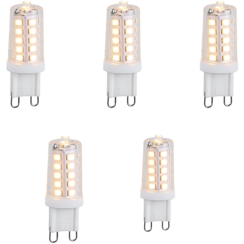 foto del prodotto set di 5 lampadine led g9 a 3 intensit di luce 3w 250lm 2700k luedd