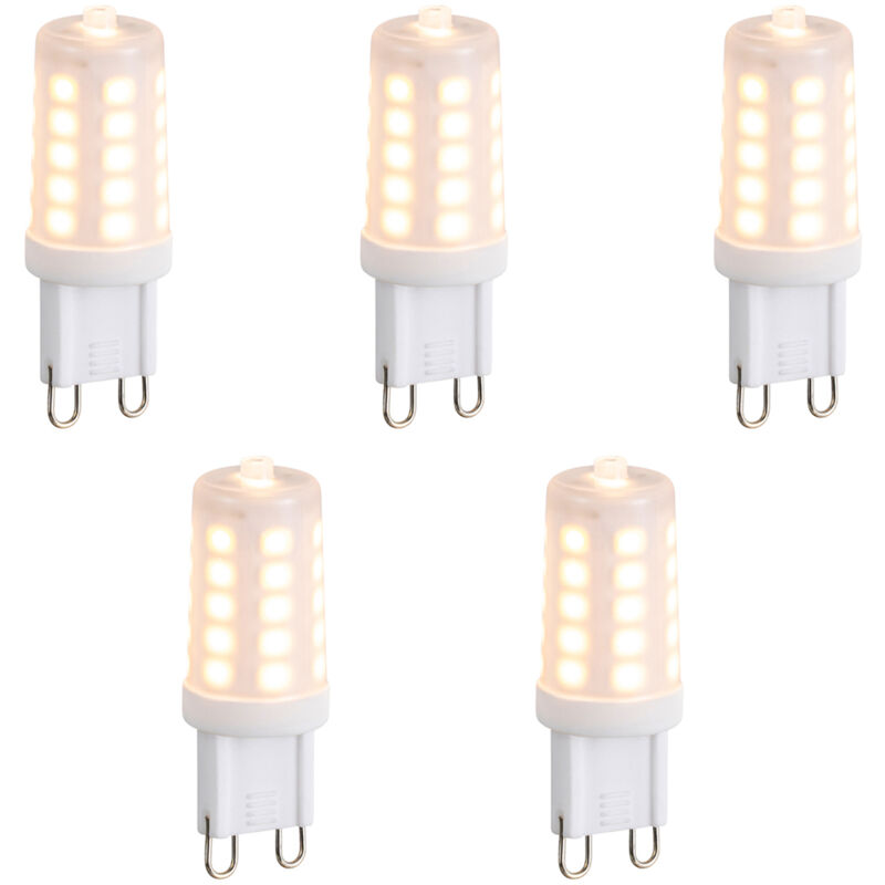 foto del prodotto set di 5 lampadine led g9 a dimmer opale 3w 250lm 2200k luedd