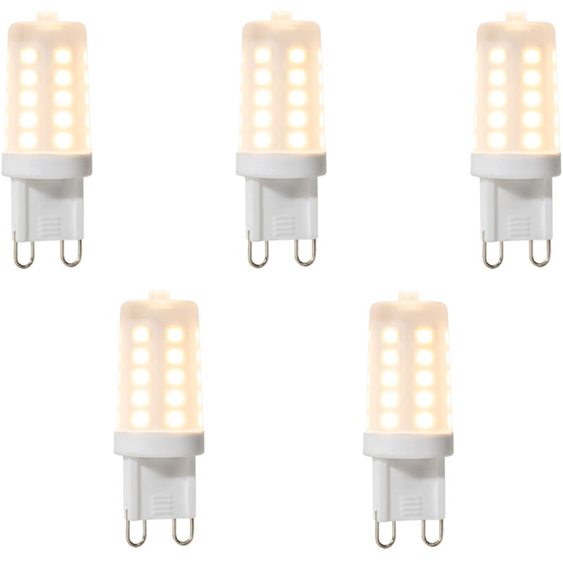 foto del prodotto set di 5 lampadine led g9 dimmerabili 3w 280 lm 2700k - luedd