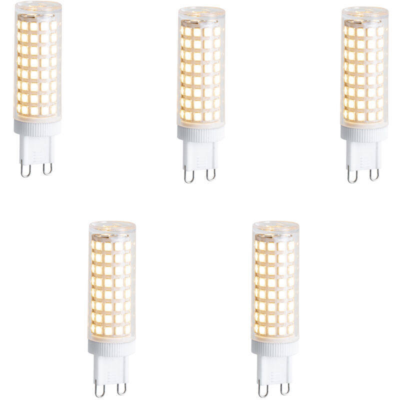 foto del prodotto set di 5 lampadine led g9 dimmerabili 5,5w 500 lm 2700k luedd